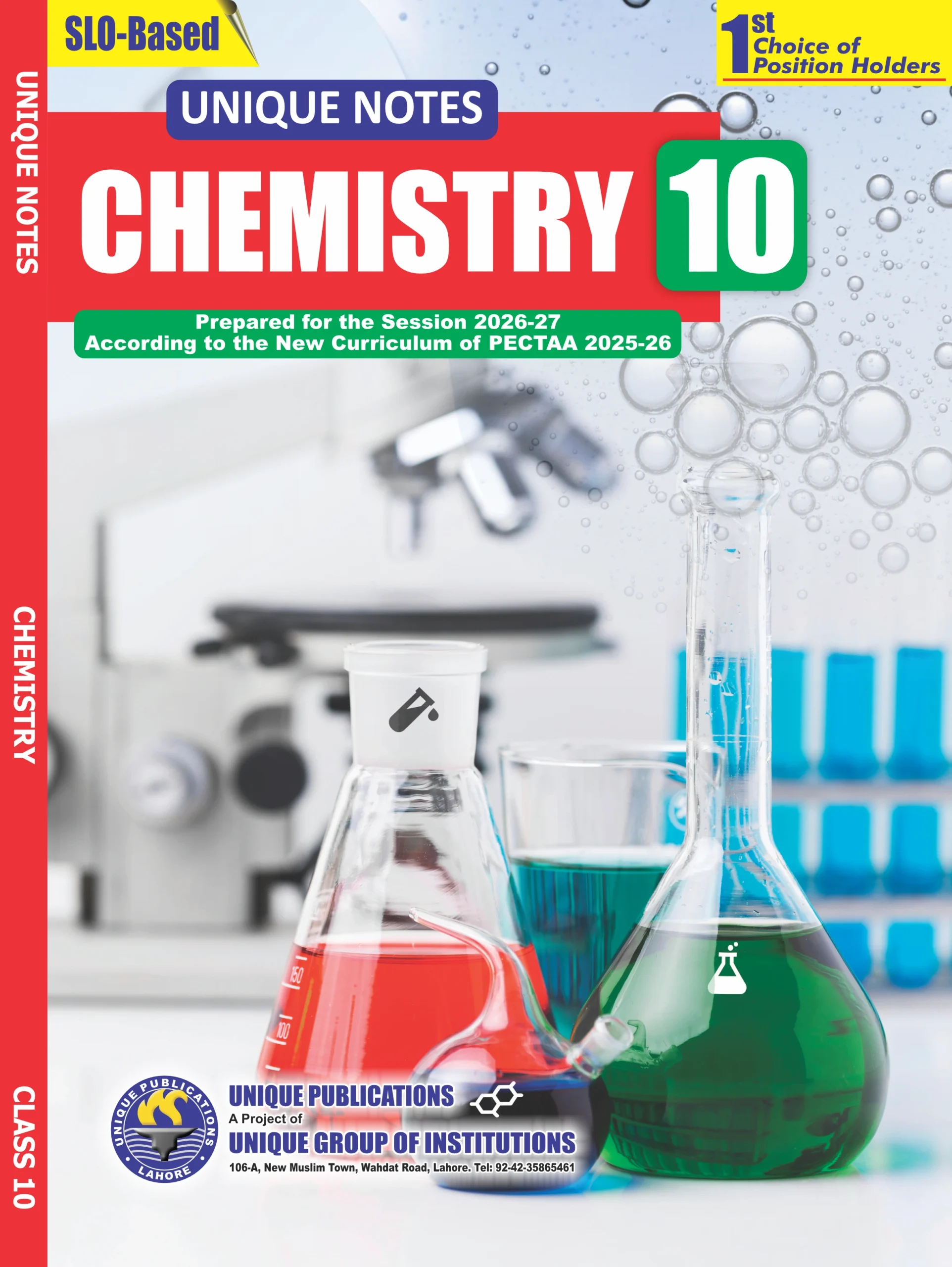 Unique Notes CHEMISTRY 10th (2026) Unique Notes CHEMISTRY 10th (2026)