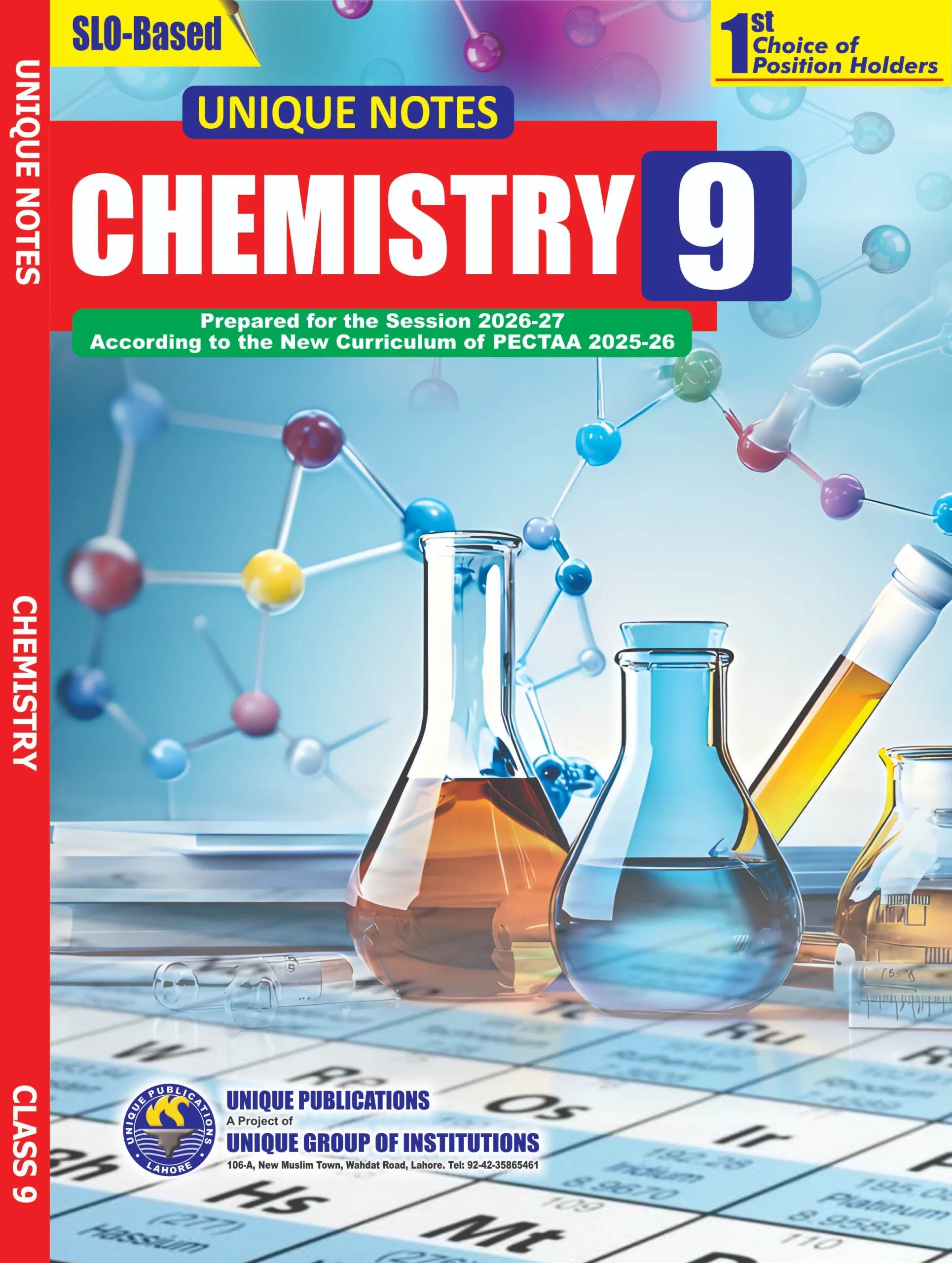 Unique Notes Chemistry 9th Class PTB 2026 Unique Notes Chemistry 9th Class PTB 2026