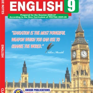 Unique Notes English 9th PTB 2026