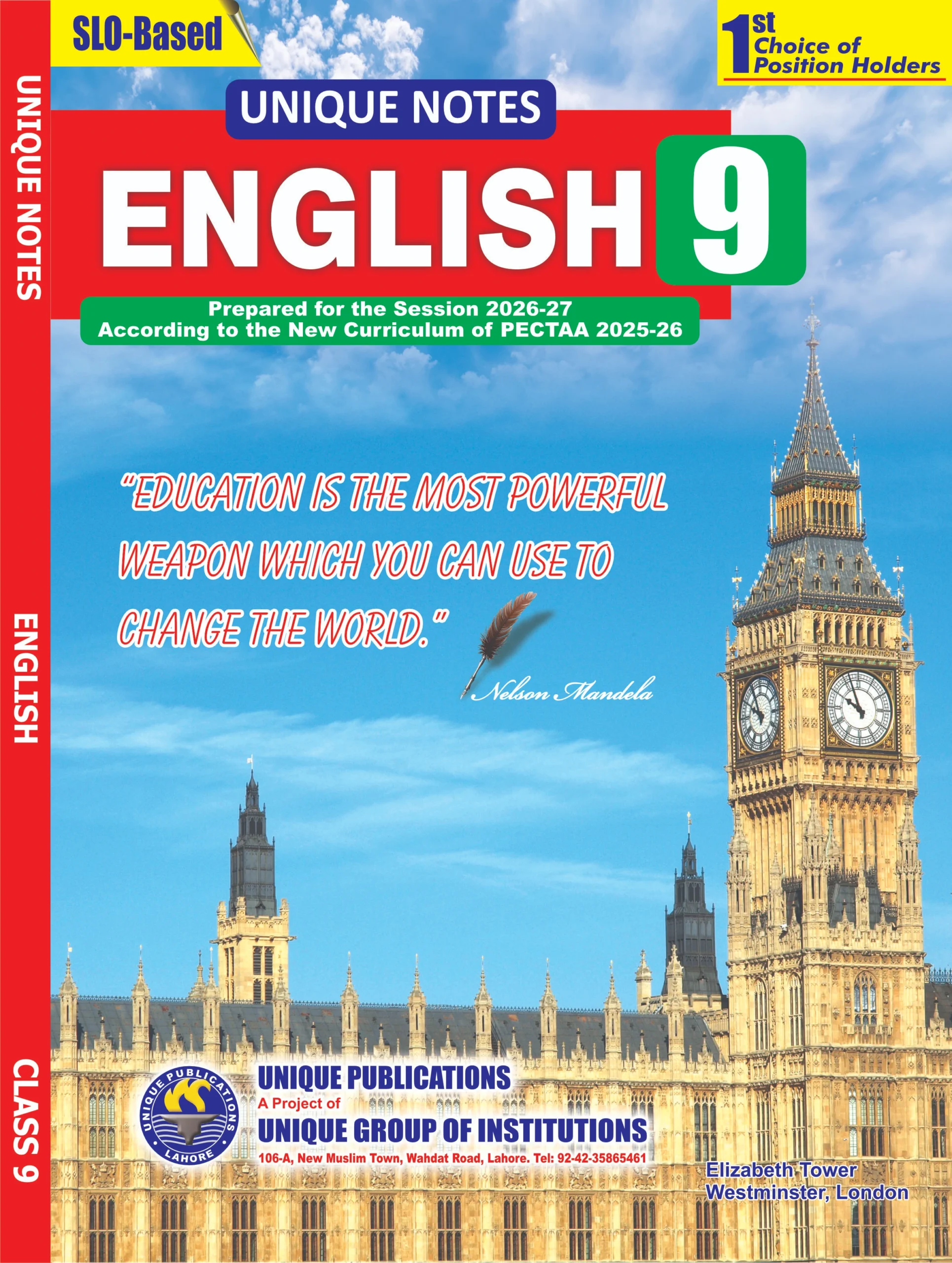 Unique Notes English 9th PTB 2026 Unique Notes English 9th PTB 2026